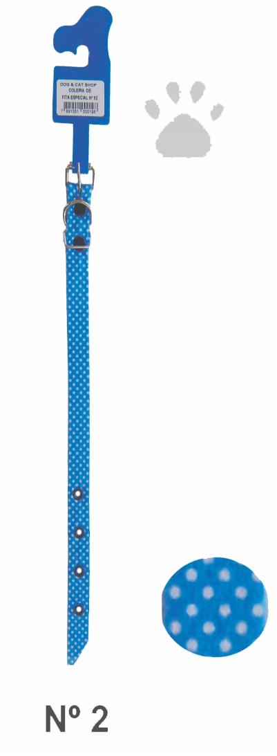 COLEIRA FITA 2 28CM X 15MM PT/06