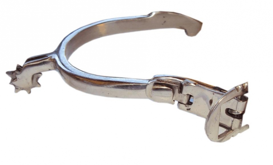 ESPORA ROSETINHA INOX INFANTIL C/CORREIA