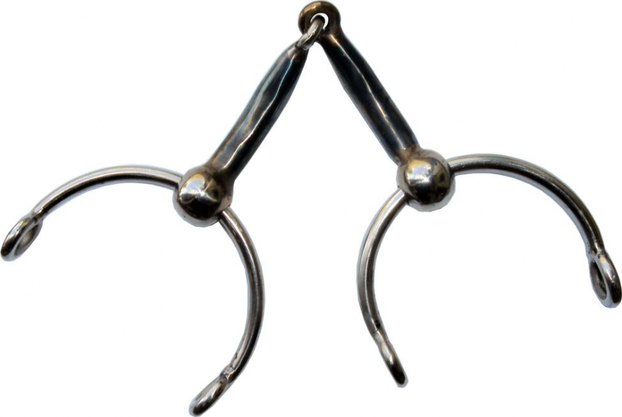 BRIDAO GAD BIT BOLA 1/2 LUA BOCAL FERRO