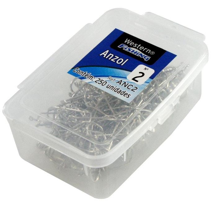 ANZOL PESCA WESTERN CX Nº2 C/250