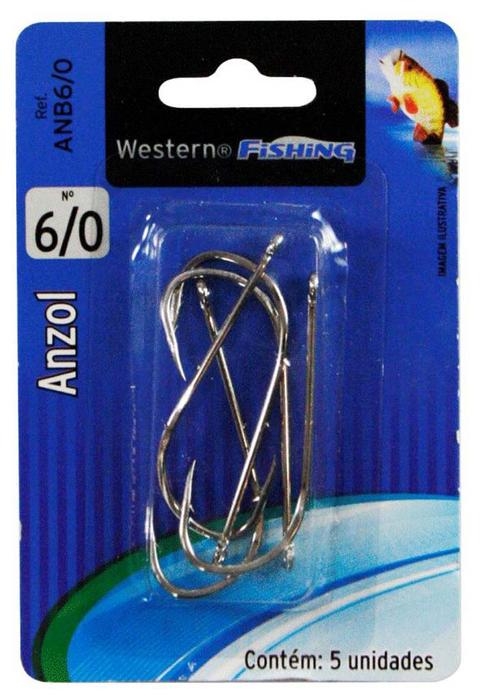 ANZOL PESCA WESTERN ENCART 6/0 C/05