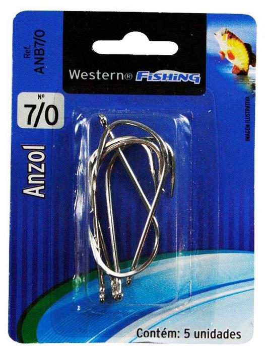 ANZOL PESCA WESTERN ENCART 7/0 C/05