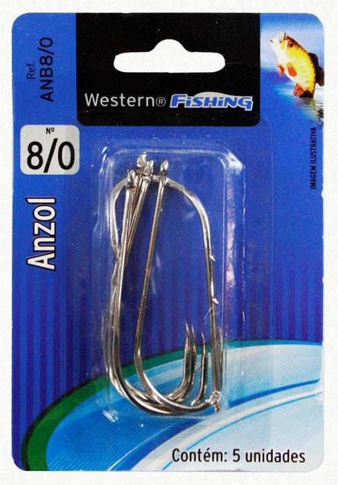ANZOL PESCA WESTERN ENCART 8/0 C/05