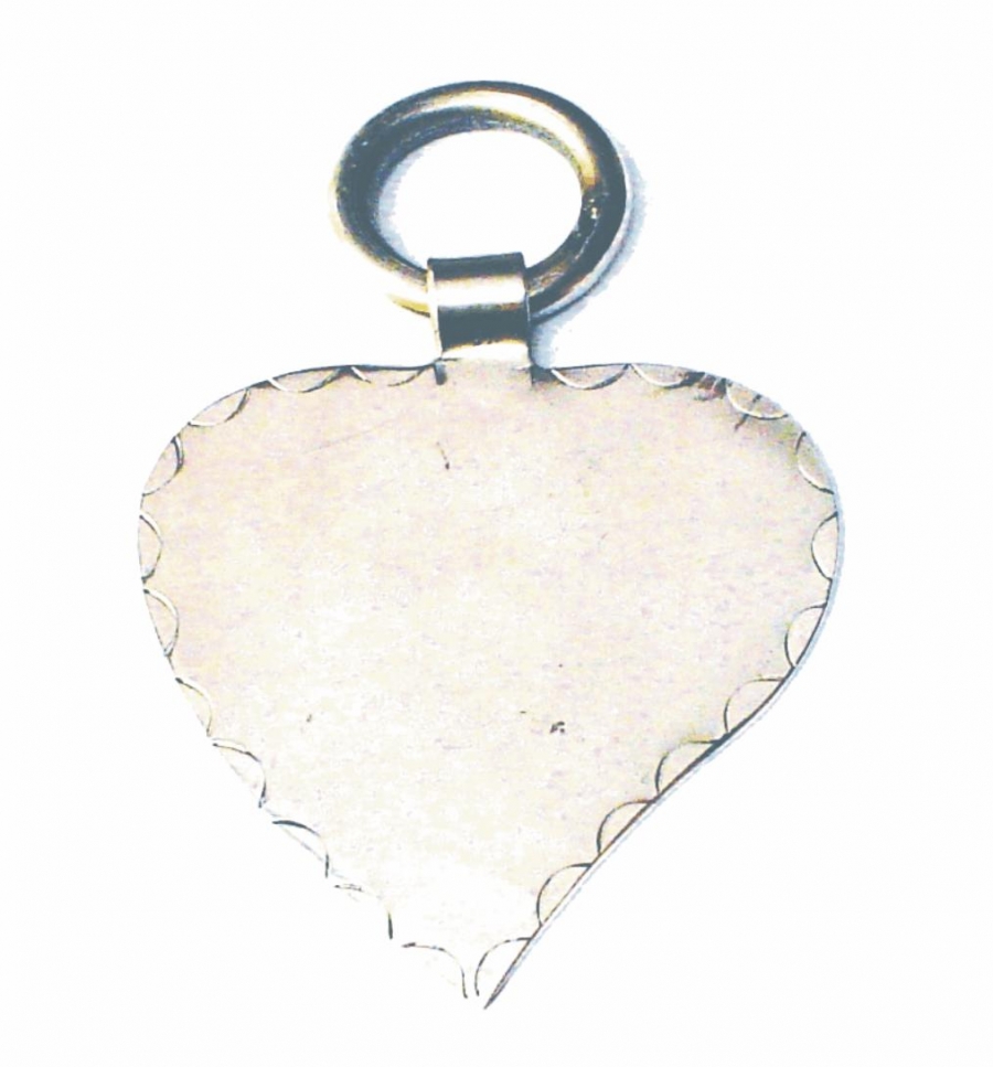 PINGENTE CORACAO MENOR 6 X 5 PT C/06