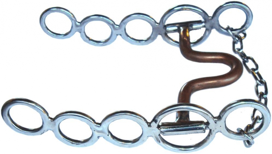 FREIO PERNA DE 5 ARGOLA BOCAL INOX