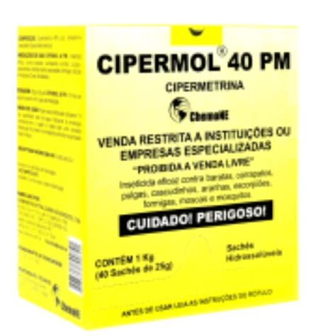 INSETICIDA CIPERMOL CIPERMETRINA 40X25G