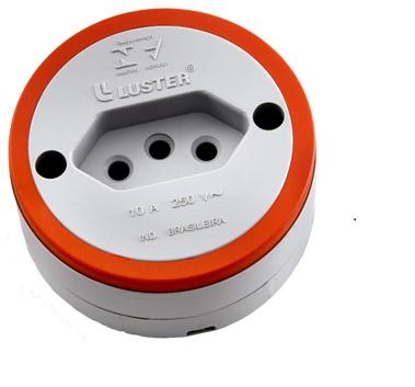 TOMADA SOBREPOR 10 A MOD. NOVO CX C/60