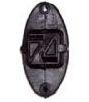 ISOLADOR TIPO W PRETO PT/50